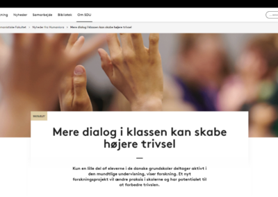 Mere dialog i klassen kan skabe højere trivsel